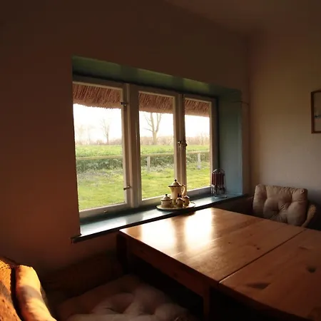 Reetdachkate Am Feldrand Mit Grandiosem Weitblick * Damlos