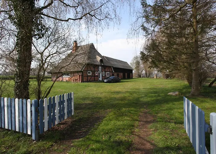 Reetdachkate Am Feldrand Mit Grandiosem Weitblick Alpehytte